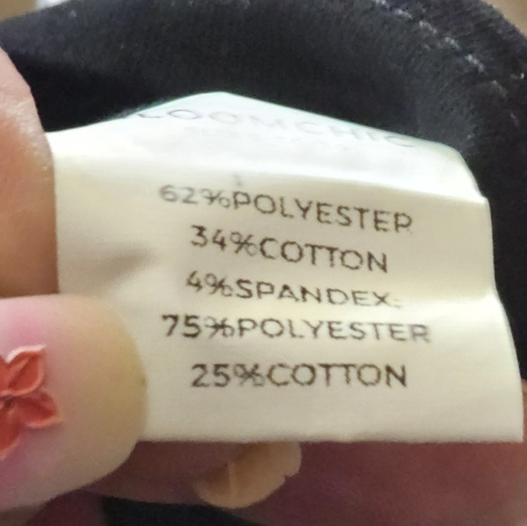 Bloomchic womens black and white henley long sleeve size 10 or us M NWT - Picture 4 of 9